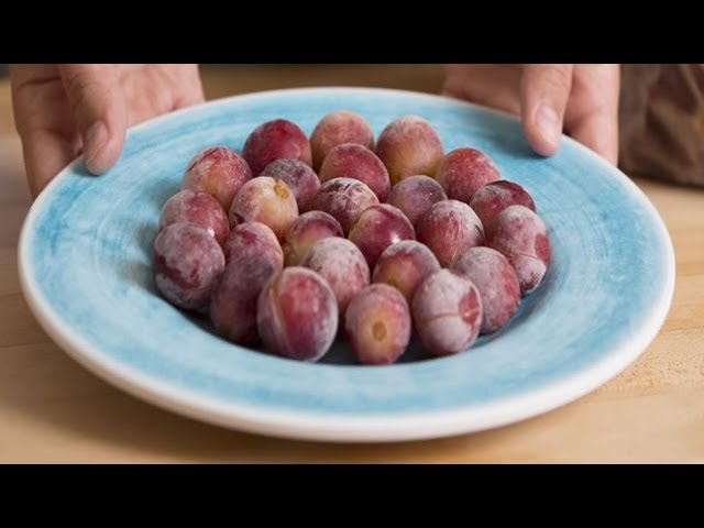 Do you freeze grapes before eating them?
