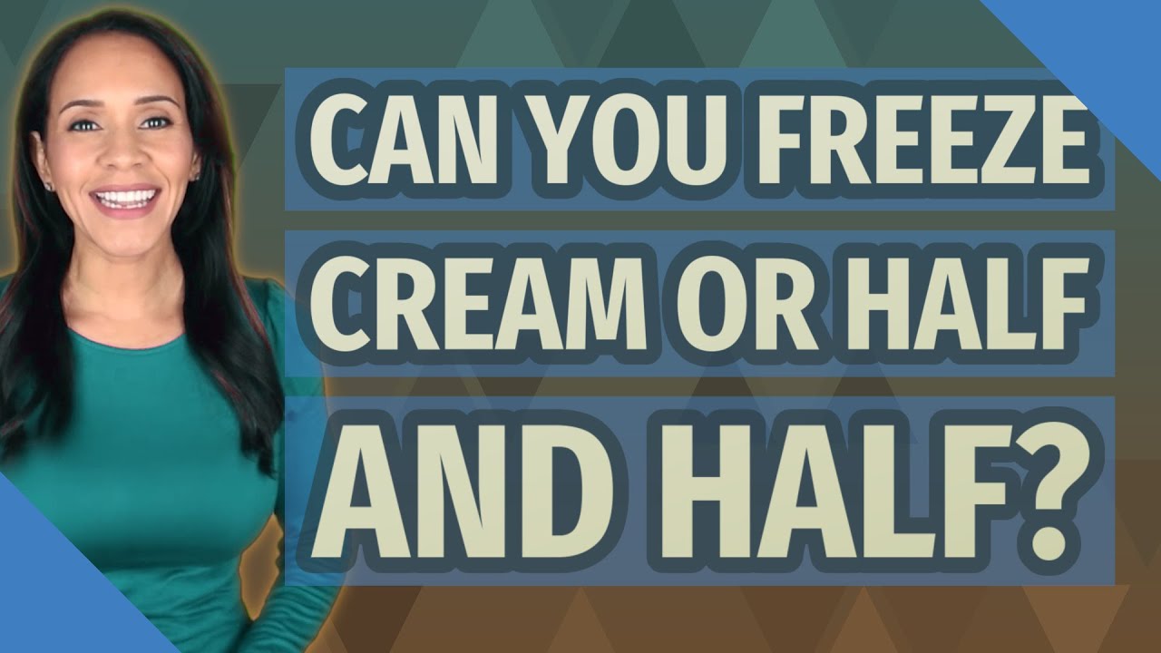 Do you ever wonder if you could freeze half and half?
