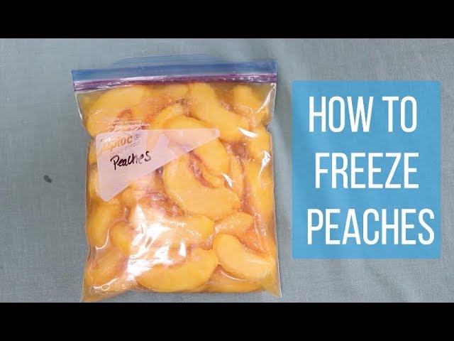 Are you wondering if you can freeze peaches?