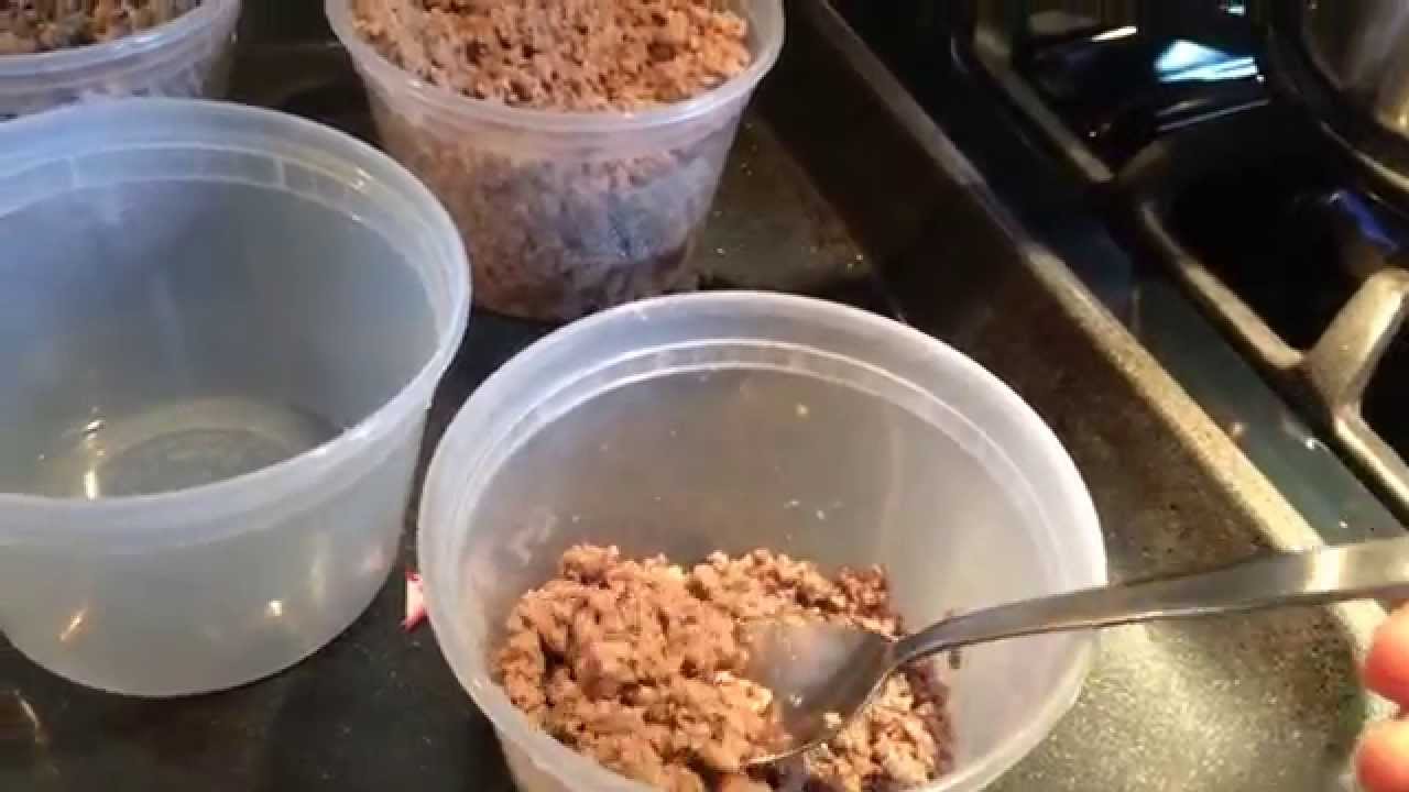 How to crush ground beef really fine?