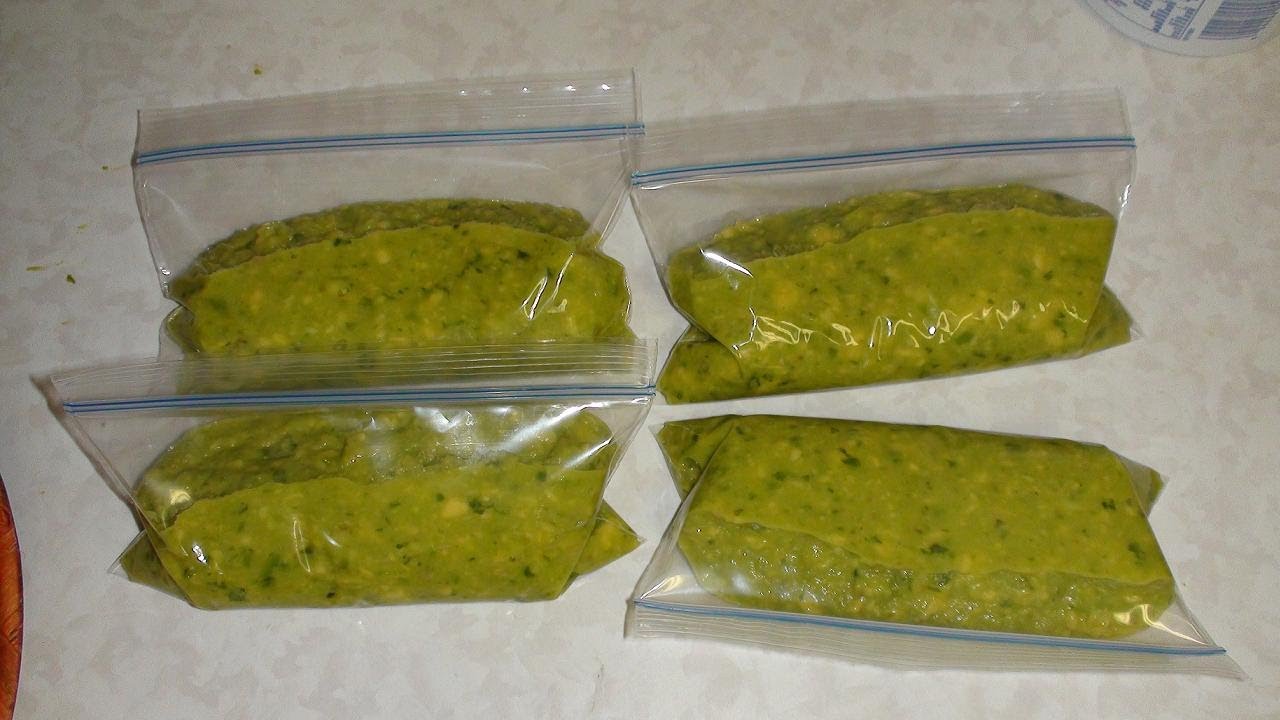 When you buy a bag of guacamole dip, it is likely that the dip has already been mixed and is ready to eat.