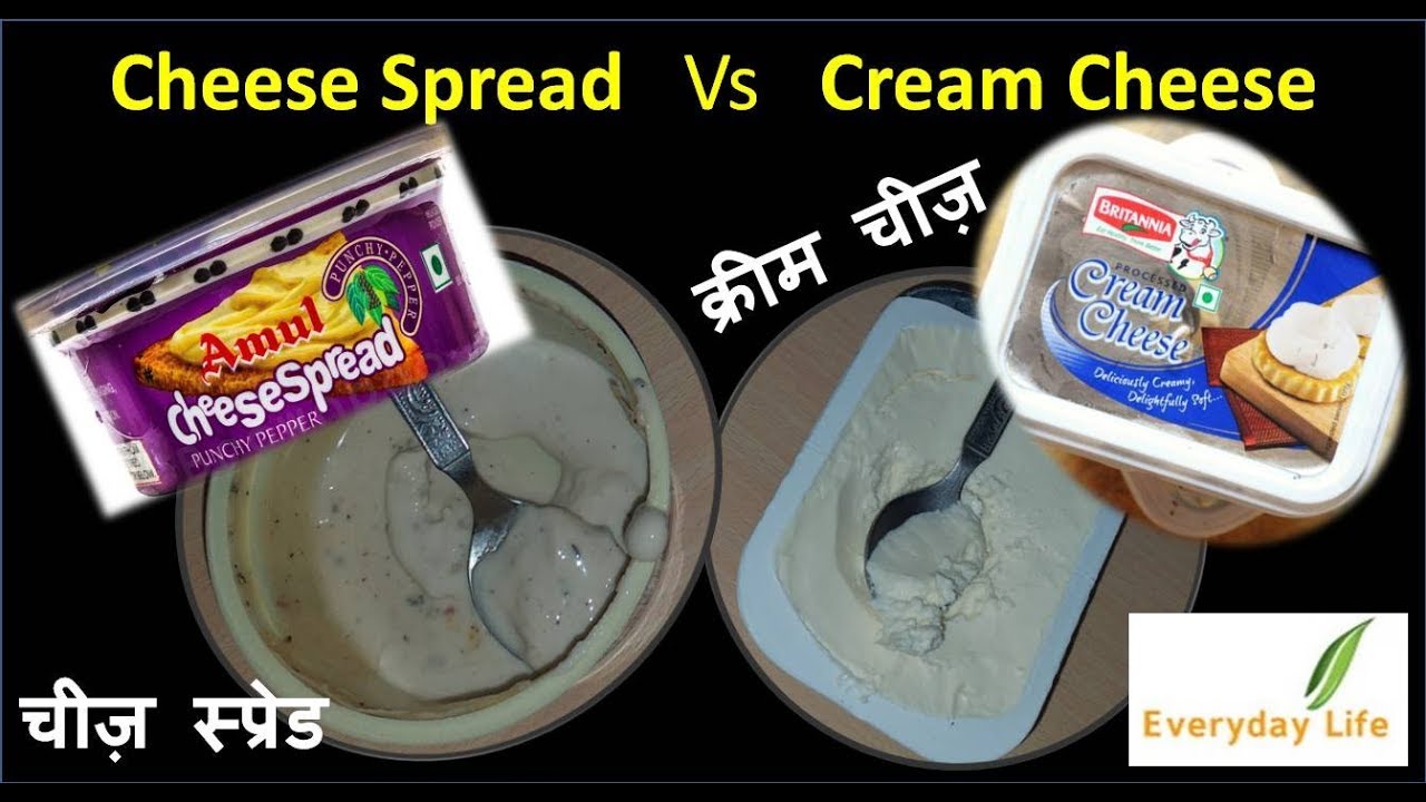 Comparing the taste of cream cheese with that of butter and margarine,