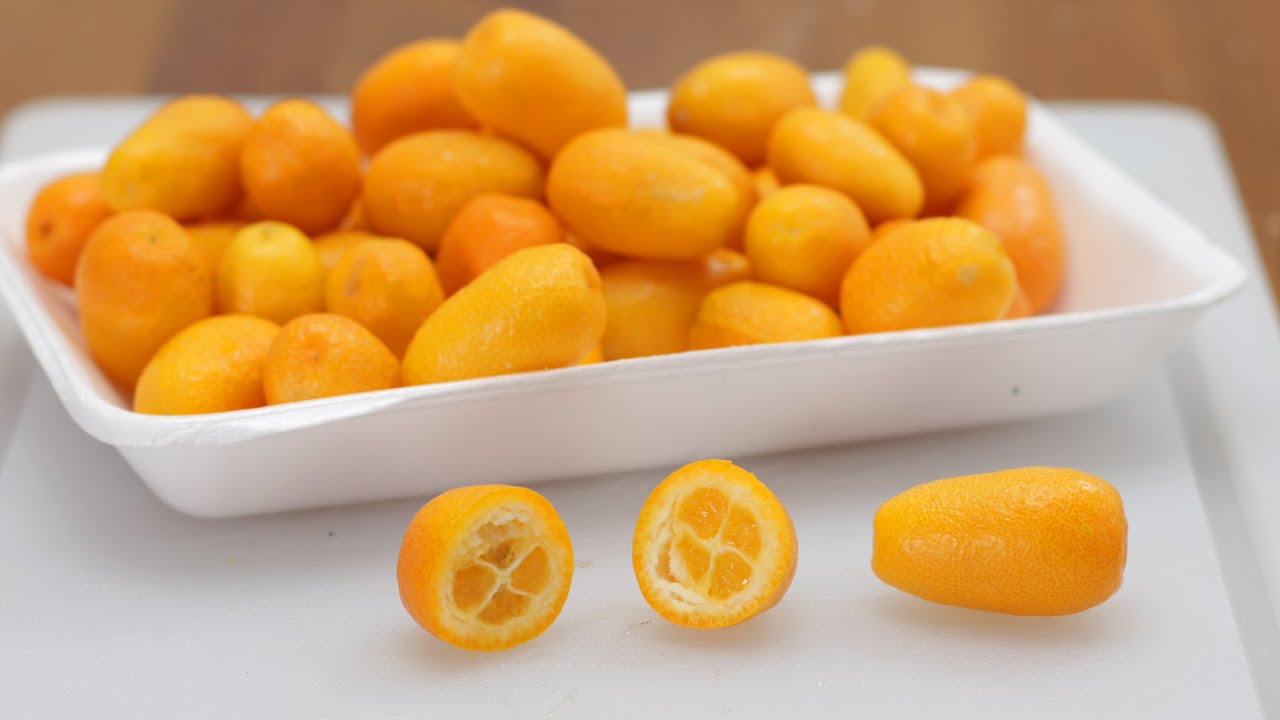Kumquat is a citrus fruit that has a slightly sour taste.