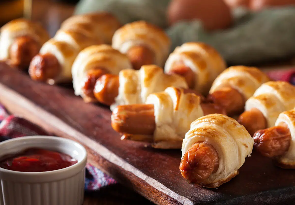 This week, we are celebrating National Piggy in a Blanket Day! 