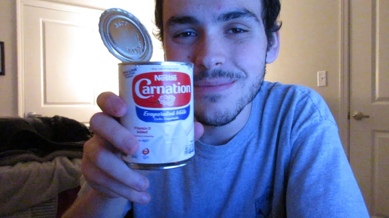 Evaporated milk is milk that has been heated up and then cooled down quickly to the point where it feels like liquid milk but doesn’t boil. 