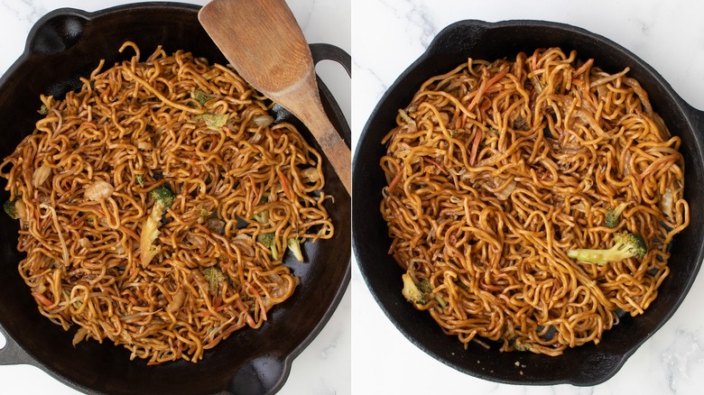 Lo mein is a Chinese noodle dish that’s usually served cold.